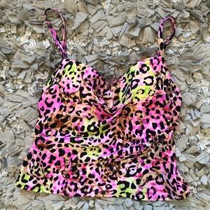Victoria’s Secret Multicolored Cheetah Tankini